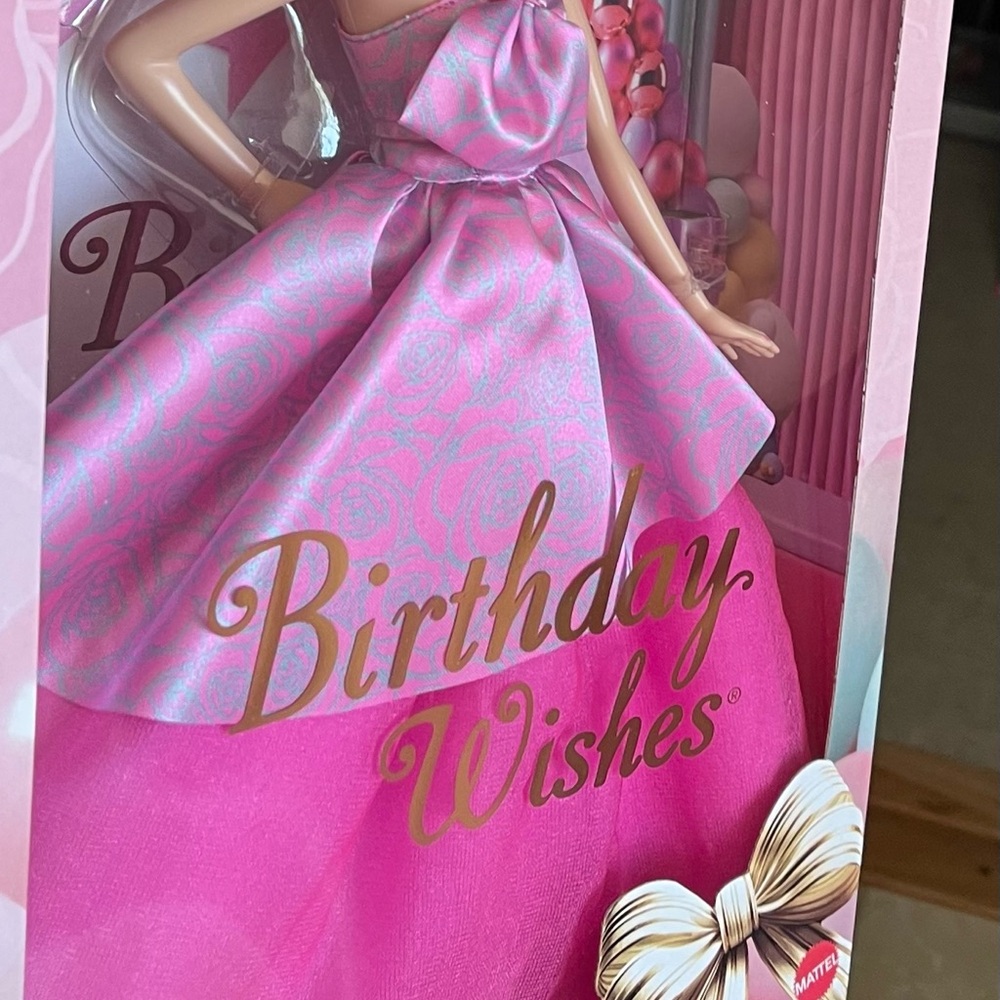 Birthday Wishes Pink Barbie Party Doll NIB! - Picture 2 of 7
